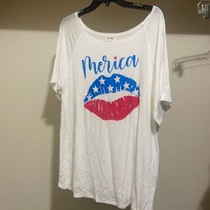 Woman’s Merica T-shirt NWOT